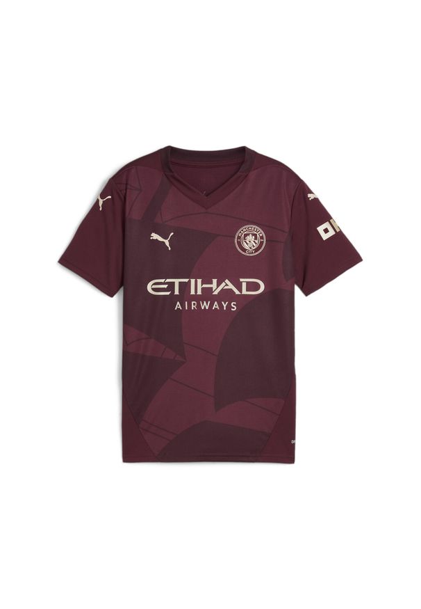 Puma - Młodzieżowa koszulka Manchester City 24/25 PUMA Dark Jasper Red. Kolor: czerwony. Sport: piłka nożna