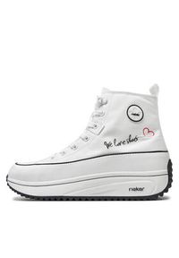 Rieker Sneakersy 90012-80 Biały. Kolor: biały #4