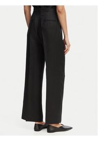 Weekend Max Mara Spodnie materiałowe Malizia 2615131112 Czarny Regular Fit. Kolor: czarny. Materiał: len #4