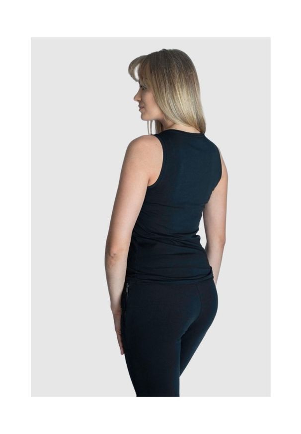 MOSCHINO SWIM Spodnie dresowe, czarne, damskie. Kolor: czarny. Materiał: dresówka