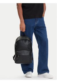 Calvin Klein Plecak Emblem Emboss Round Backpack LV04D3202G Czarny. Kolor: czarny. Materiał: skóra #5