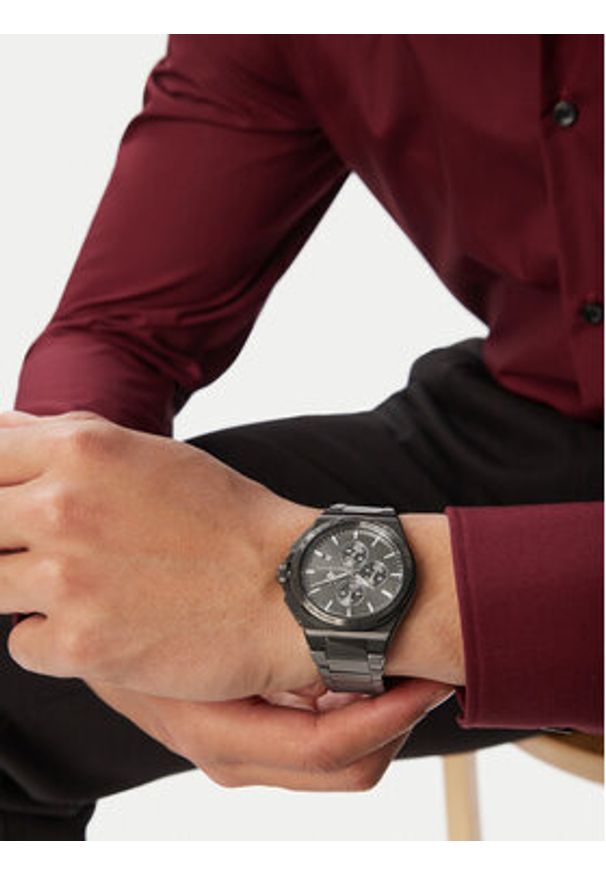 Maserati Zegarek Velocita Slim Chronograph R8873653006 Czarny. Kolor: czarny