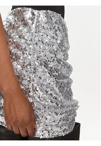 Herskind Spódnica mini 4945984 Srebrny Slim Fit. Kolor: srebrny. Materiał: syntetyk #5