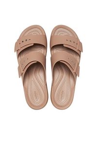 Crocs Klapki Brooklyn Low Wedge Sandal W 207431 Beżowy. Kolor: beżowy #7