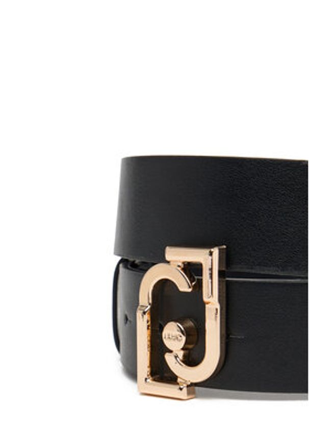 Liu Jo Pasek Damski Hips Belt 3,5 Cm AF5238 E0077 Czarny. Kolor: czarny. Materiał: skóra