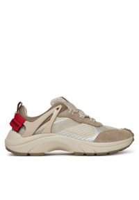Hugo - HUGO Sneakersy GO2 50536259 Beżowy. Kolor: beżowy. Materiał: skóra, zamsz