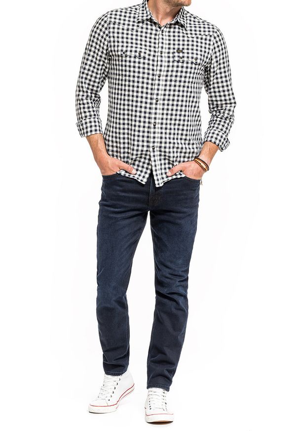 Lee - LEE AUSTIN MĘSKIE SPODNIE JEANSOWE JEANSY DARK PORTER L733QCKN 112119966