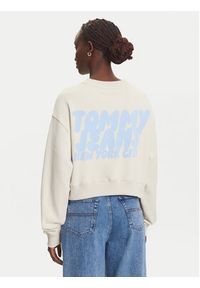 Tommy Jeans Bluza DW0DW21345 Beżowy Relaxed Fit. Kolor: beżowy. Materiał: bawełna #5