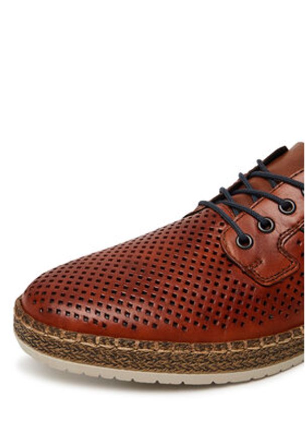 Rieker Półbuty B5214-24 Brązowy. Kolor: brązowy. Materiał: skóra