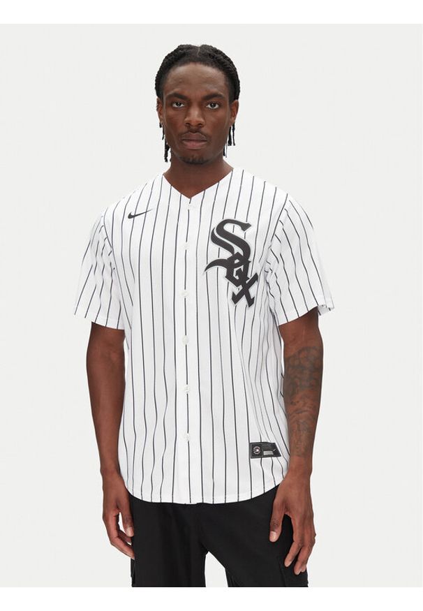 Nike Koszula T770-RXWH-RX-XVH Biały Regular Fit. Kolor: biały. Materiał: syntetyk