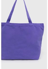 Samsoe & Samsoe - Samsoe Samsoe torebka kolor fioletowy. Kolor: fioletowy. Wzór: nadruk. Materiał: z nadrukiem. Rodzaj torebki: na ramię #3