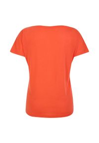 DARE 2B - T-shirt Damski Melanżowy Niska Waga Persisting. Kolor: pomarańczowy. Wzór: melanż #2