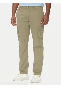 Aeronautica Militare Spodnie materiałowe 251PA1329CT2443 Khaki Regular Fit. Kolor: brązowy. Materiał: bawełna
