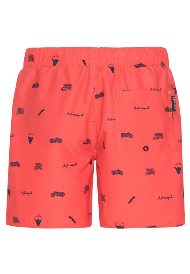 Spodenki chłopięce Protest PRTDENNIS JR beachshort. Kolor: czerwony, pomarańczowy, wielokolorowy