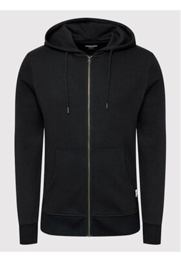 Jack & Jones - Jack&Jones Bluza Basic 12181901 Czarny Regular Fit. Kolor: czarny. Materiał: bawełna
