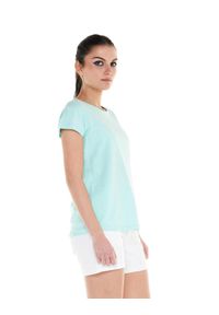 LEONE 1947 APPAREL - Podstawowy t-shirt damski. Kolor: niebieski. Materiał: tkanina. Sport: fitness