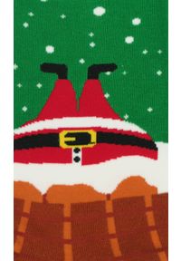 Świąteczne Skarpetki - Alties - Mikołaj w Kominie. Kolor: wielokolorowy. Materiał: poliester, bawełna, elastan #2