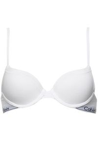 Calvin Klein Underwear Biustonosz z fiszbiną 0000F3784E Biały. Kolor: biały. Materiał: bawełna