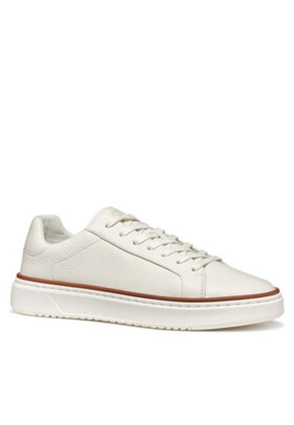 Geox Sneakersy U Zackerty U46HPA 00046 C1000 Biały. Kolor: biały. Materiał: skóra