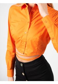 Pinko Koszula "Caloroso" | 100697 Y6VW | Kobieta | Pomarańczowy. Okazja: do pracy, na spotkanie biznesowe. Kolor: pomarańczowy. Materiał: bawełna. Długość rękawa: długi rękaw. Długość: długie. Styl: biznesowy, klasyczny, elegancki, wizytowy #4