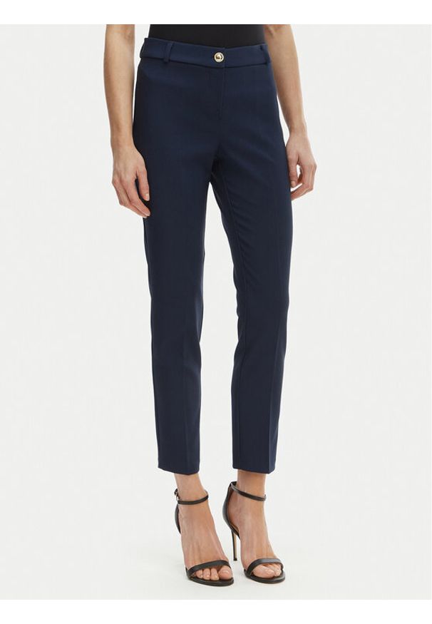 Rinascimento Spodnie materiałowe CFC0128650003 Granatowy Regular Fit. Kolor: niebieski. Materiał: syntetyk