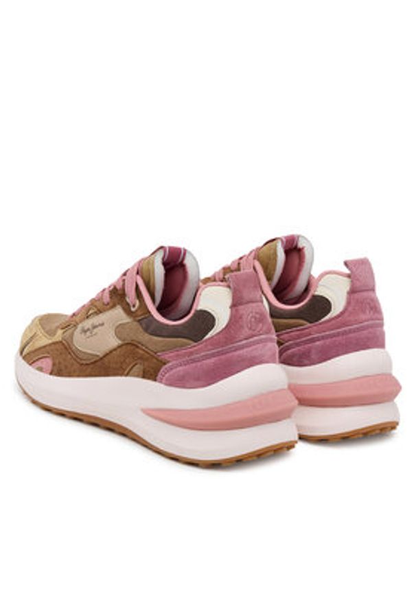 Pepe Jeans Sneakersy Winslow Serie PLS600013 Beżowy. Kolor: beżowy. Materiał: zamsz, skóra