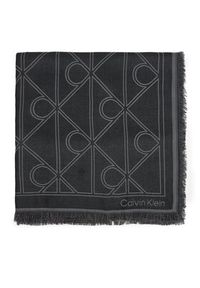 Calvin Klein Chusta Emblem Aop Contrast Lw Square Sc LV04F8077G Czarny. Kolor: czarny. Materiał: materiał #3