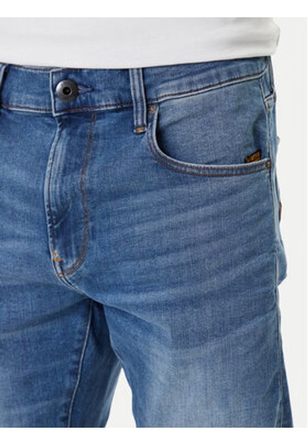 G-Star RAW - G-Star Raw Jeansy Revend 51010-8968-6028 Granatowy Skinny Fit. Kolor: niebieski