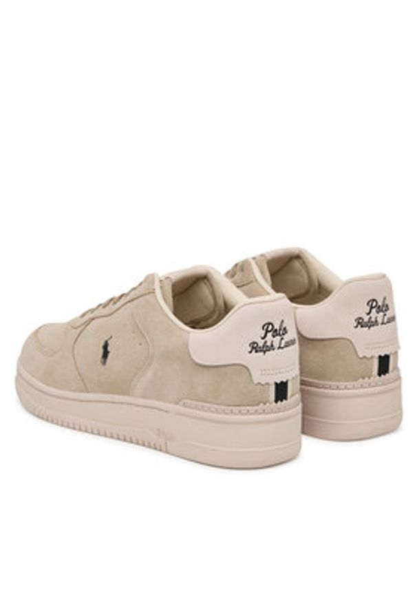 Polo Ralph Lauren Sneakersy 809P13085003 Beżowy. Kolor: beżowy. Materiał: zamsz, skóra