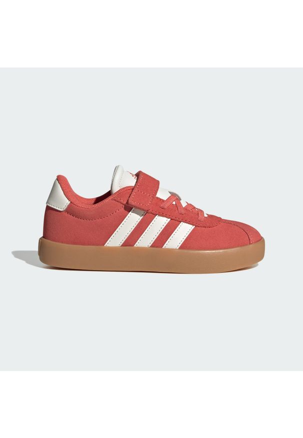 Adidas - Buty VL Court 3.0. Kolor: czerwony, wielokolorowy, biały. Sport: turystyka piesza