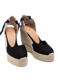 Castañer Espadryle Chiara/8ED/001 020992-100 Czarny. Kolor: czarny. Materiał: materiał