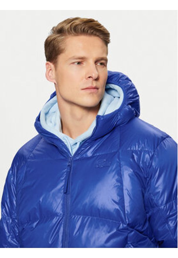 Lacoste Kurtka zimowa BH2889 Niebieski Regular Fit. Kolor: niebieski. Materiał: syntetyk. Sezon: zima