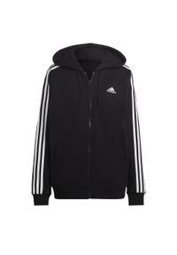 Bluza Kobieta Adidas 3S Ft O czarny. Kolor: biały, wielokolorowy, czarny