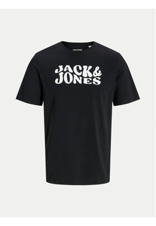 Jack & Jones - Jack&Jones Piżama Elton 12266998 Czarny Standard Fit. Kolor: czarny. Materiał: bawełna