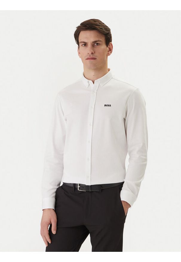BOSS Koszula ST Motion 50555946 Biały Regular Fit. Kolor: biały. Materiał: bawełna
