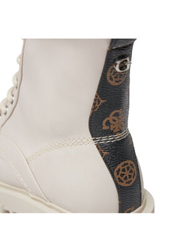 Guess Trapery Obetter FL7OTT ELE10 Écru. Materiał: skóra