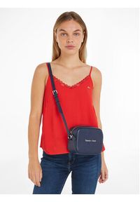 Tommy Jeans Torebka Camera Bag AW0AW15029 Granatowy. Kolor: niebieski. Materiał: skórzane #5