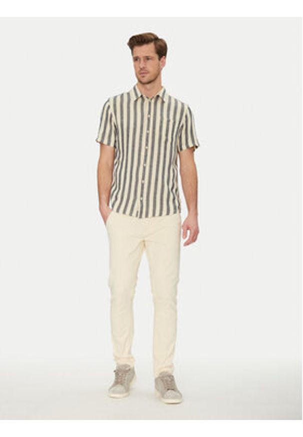 Blend Koszula 20718392 Beżowy Regular Fit. Kolor: beżowy. Materiał: len