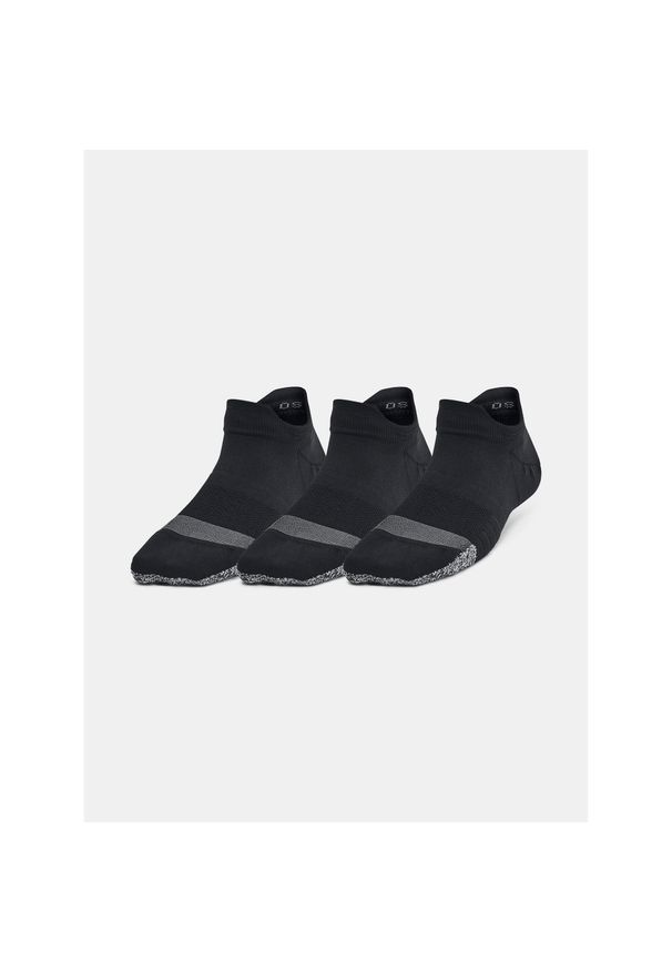 Skarpety treningowe damskie Under Armour Breathe NS Tab 3 Pack. Kolor: czarny. Sport: fitness