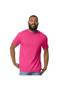 GILDAN - Koszulka Unisex Dla Dorosłych Softstyle Midweight. Kolor: różowy. Sport: turystyka piesza #1