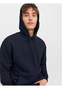 Jack & Jones - Jack&Jones Bluza Bradley 12249340 Granatowy Relaxed Fit. Kolor: niebieski. Materiał: bawełna