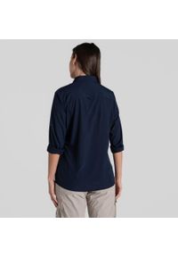 CRAGHOPPERS - Koszula podróżnicza damska Craghoppers NosiLife Freeda Long Sleeved Shirt. Okazja: na co dzień. Kolor: niebieski. Styl: casual #2
