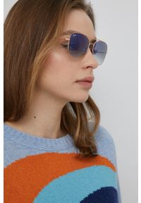 Ray-Ban okulary przeciwsłoneczne 0RB3799 kolor niebieski. Kształt: owalne. Kolor: niebieski #10