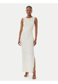 Guess Sukienka dzianinowa W6GK81 Z0680 Kremowy Slim Fit. Kolor: kremowy. Materiał: wiskoza #1