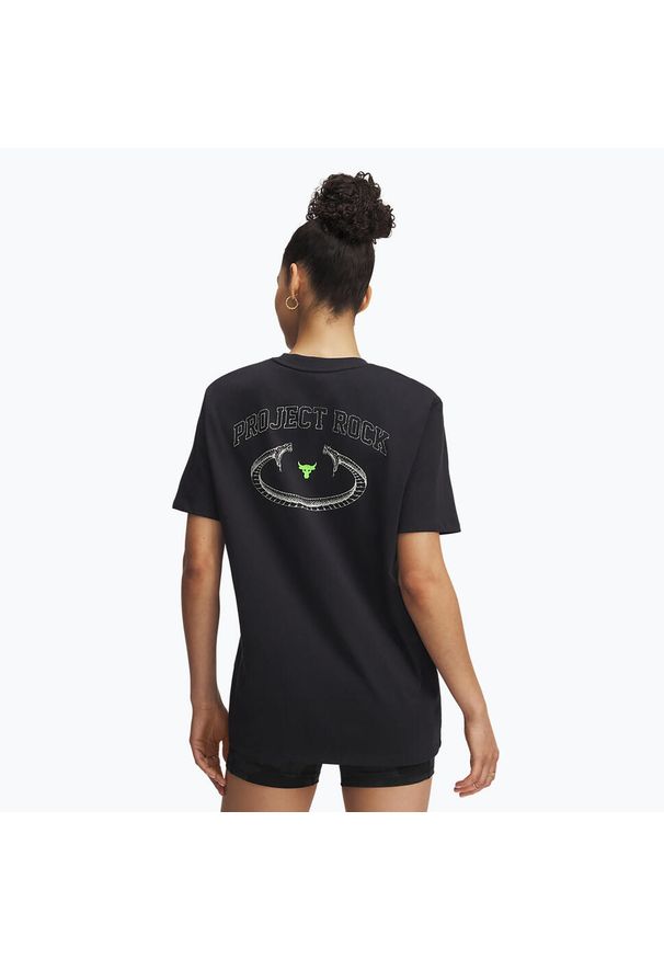 Koszulka damska Under Armour Project Rock Campus. Kolor: czarny. Sport: fitness
