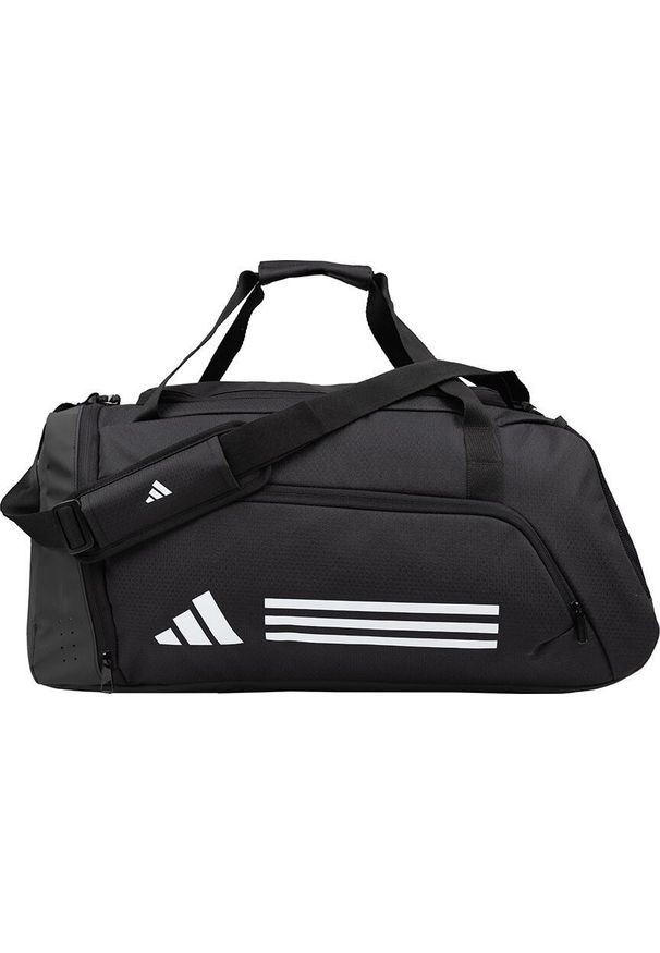 Adidas Torba adidas Essentials 3-Stripes Duffel Bag M czarna IP9863. Kolor: czarny