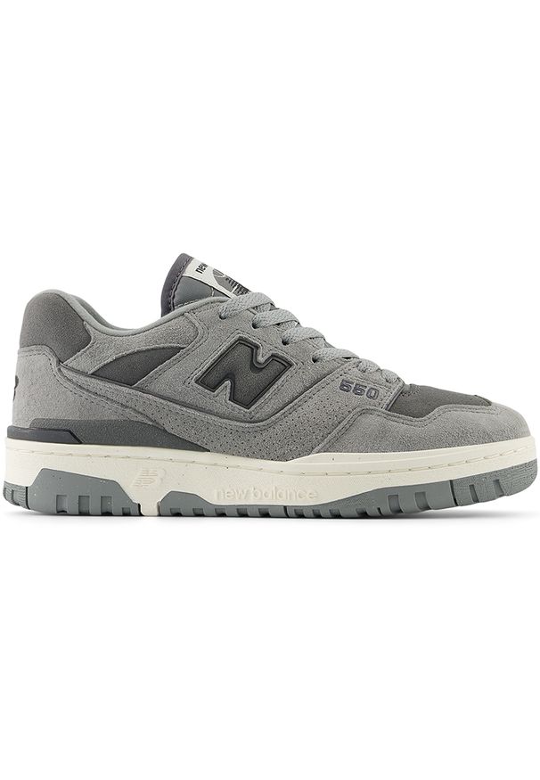 Buty damskie New Balance BBW550RE – szare. Kolor: szary. Materiał: skóra, materiał, syntetyk. Szerokość cholewki: normalna
