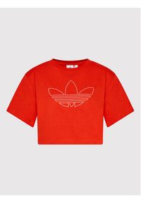 Adidas - adidas T-Shirt HK5175 Czerwony Loose Fit. Kolor: czerwony. Materiał: bawełna #4