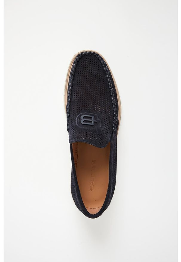 Baldinini - Loafersy męskie skórzane BALDININI. Materiał: skóra