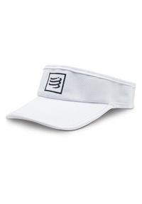 Compressport Daszek Visor CU00054B Biały. Kolor: biały. Materiał: materiał, poliester #1
